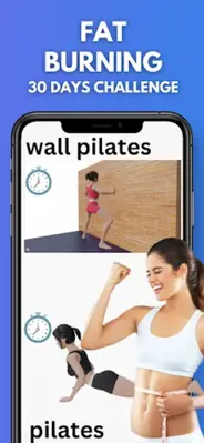 Wall Pilates workout at home android App screenshot 3